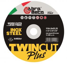 Disque ceramique tronconner twincut plus abrabeta