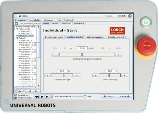 Panneau de controle lorch cobot